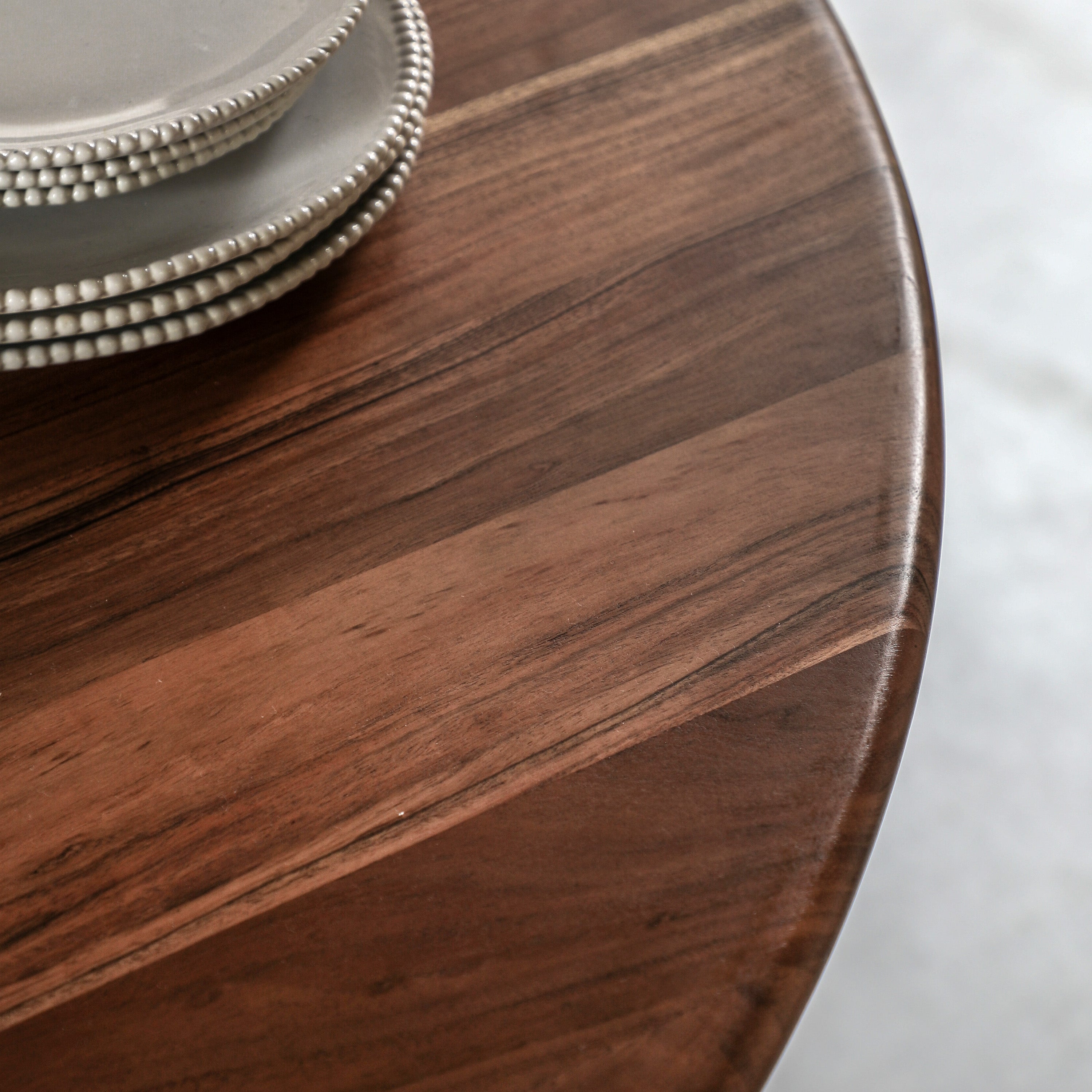 Marta Acacia Wood Round Dining Table | 4 Seater